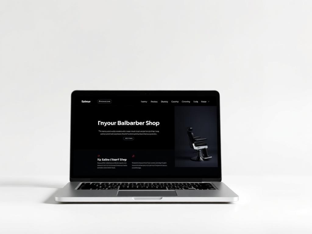 Barbershop Website mockup