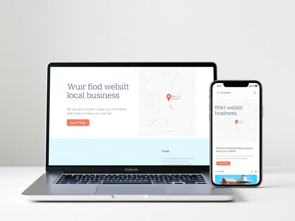 Local Business Website mockup