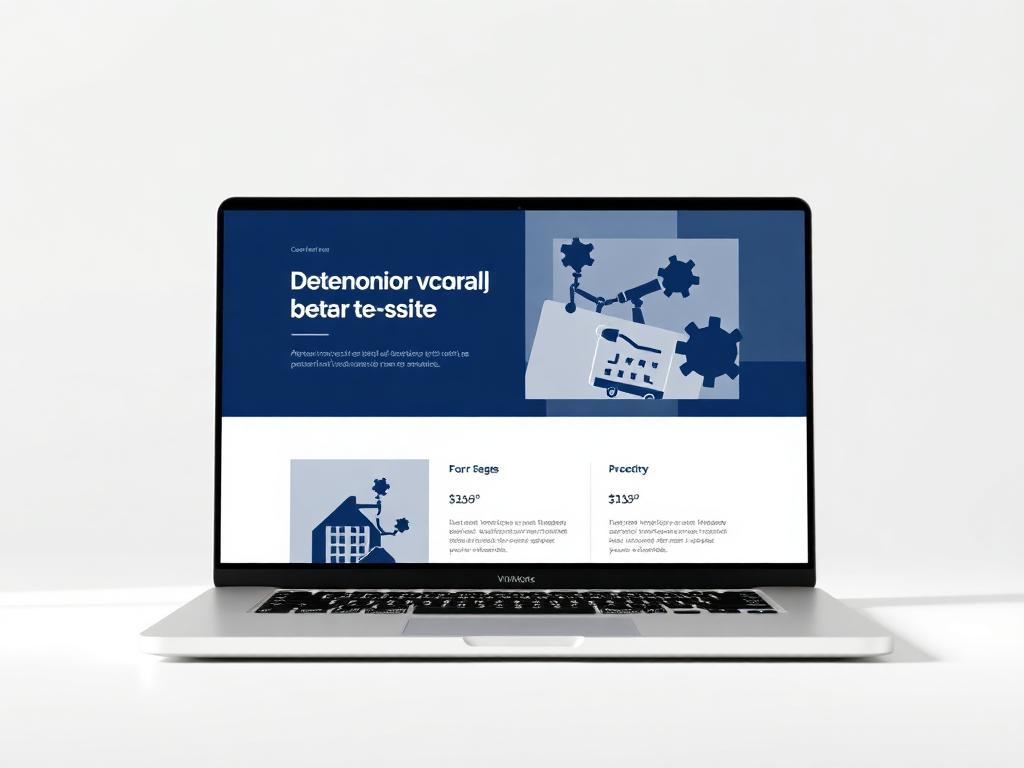 Professional Services Website mockup